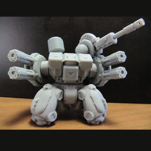 CHIBI-TECH SD - BURLEIGH-VII GUNPOD  3D print model_13