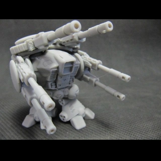CHIBI-TECH SD - BURLEIGH-VII GUNPOD  3D print model_8
