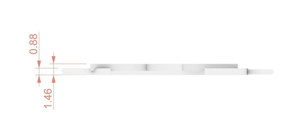 Model 72 Star and Crescent Necklace Relief Texture 3D print model_4