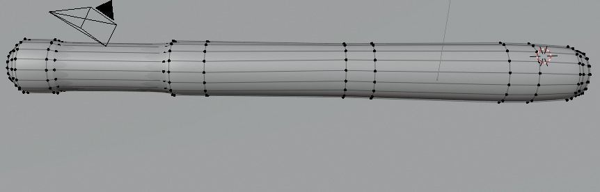 Mallet wooden hammer with handle Low-poly 3D model_6