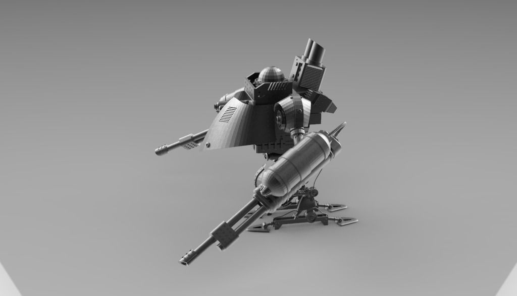 Knight Robot v01 3D print model_21