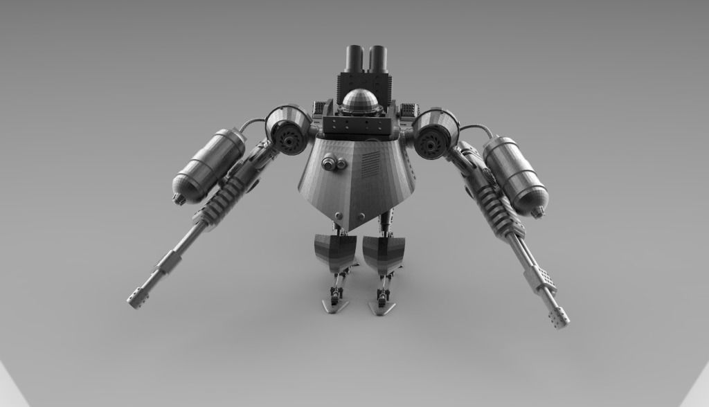 Knight Robot v01 3D print model_1