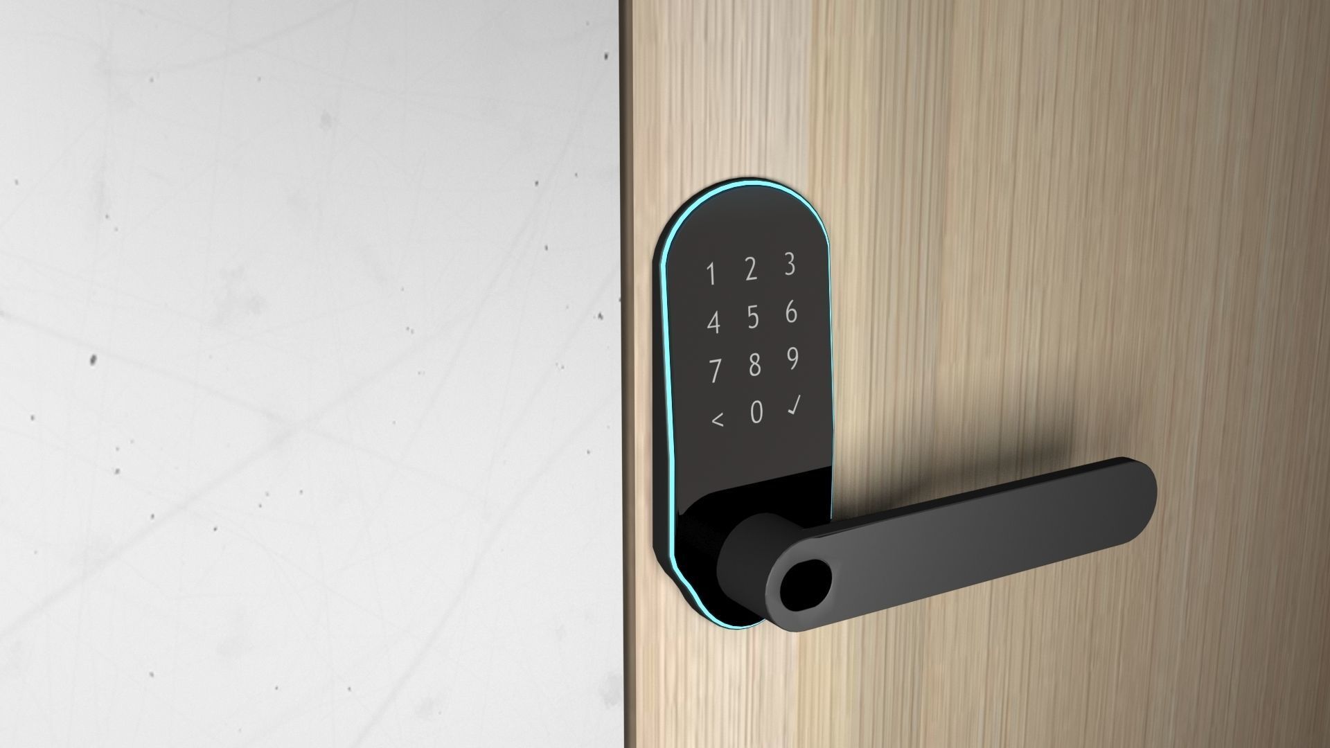 Smart Door Lock 2 3D model_4
