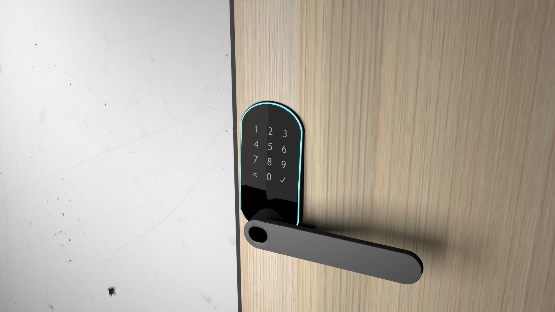 Smart Door Lock 2 3D model_2