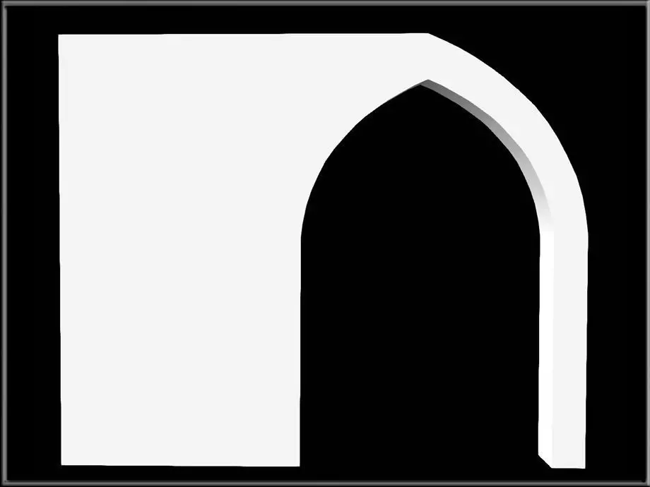 Gothic Arch 05 Low-poly 3D model