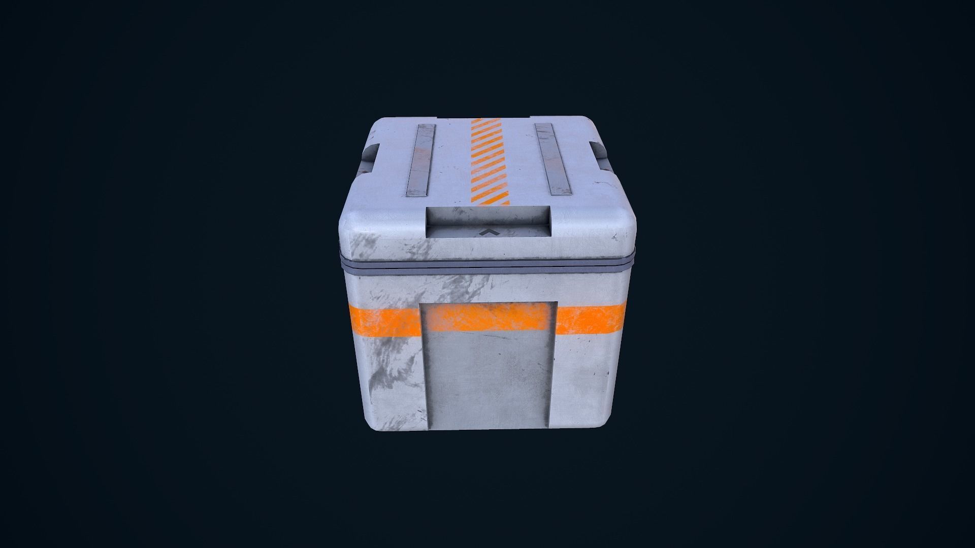 Sci-Fi Crate Low-poly 3D model_6