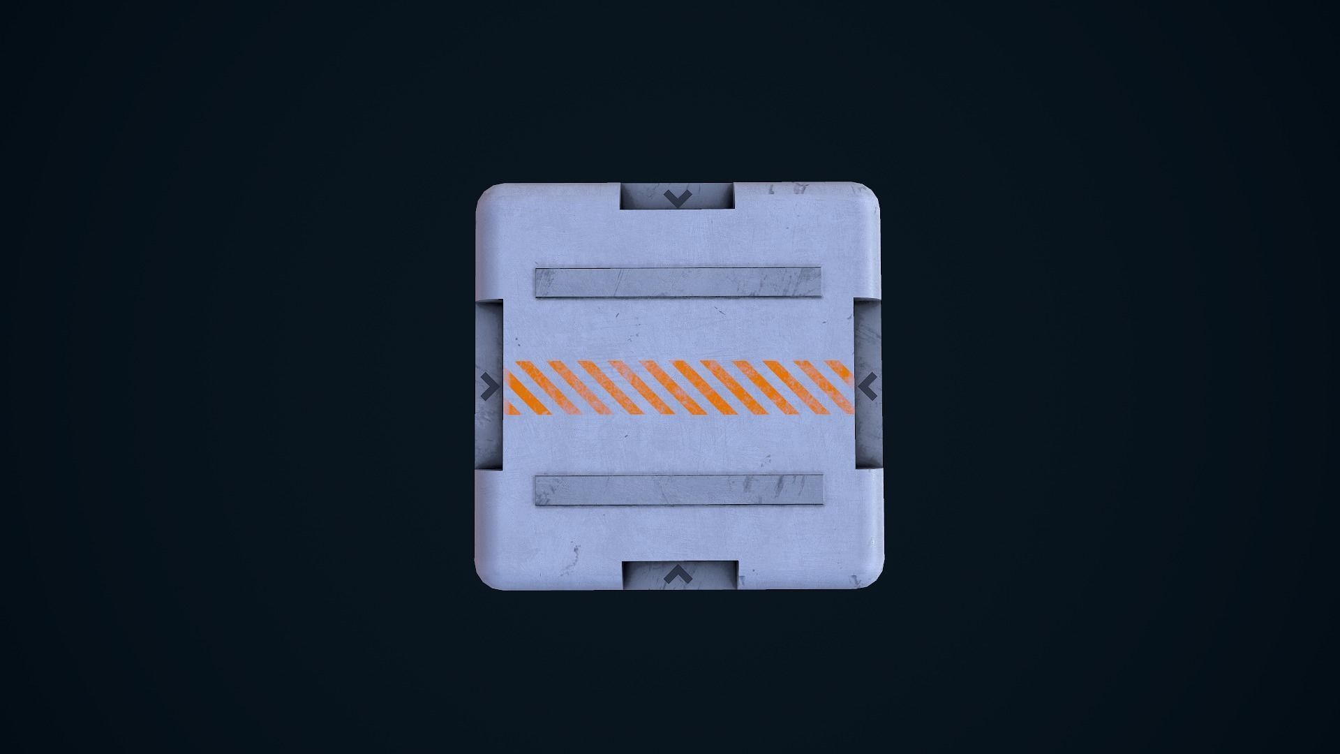 Sci-Fi Crate Low-poly 3D model_9