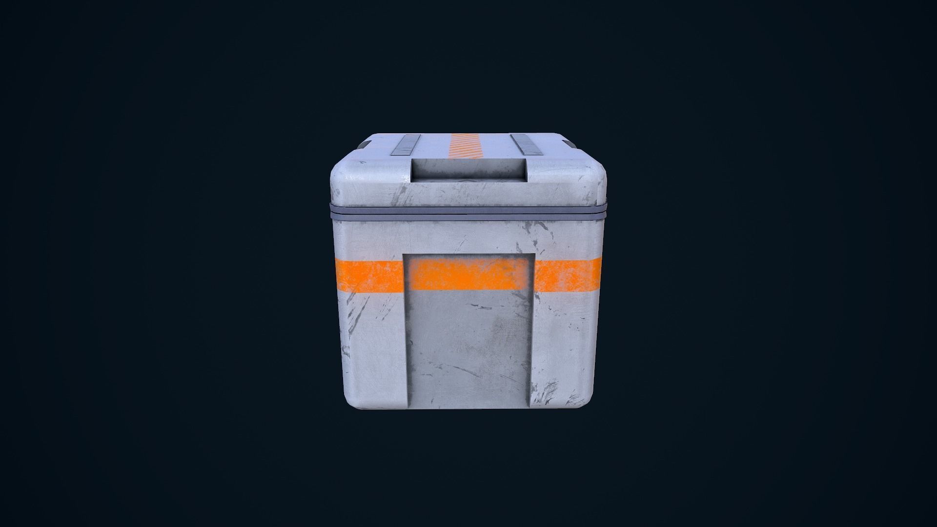 Sci-Fi Crate Low-poly 3D model_2