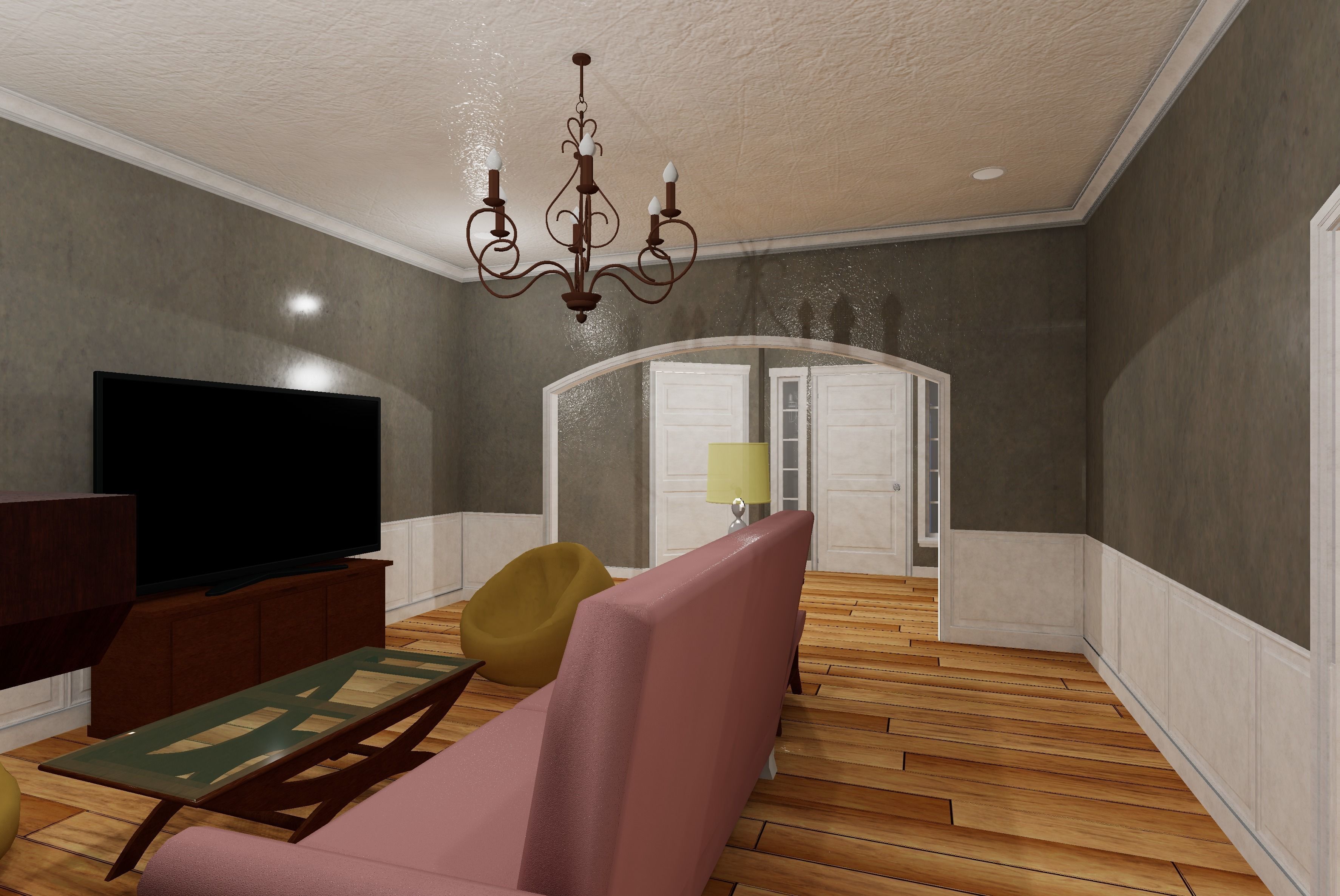 HQ Residential Modular House Low-poly 3D model_13