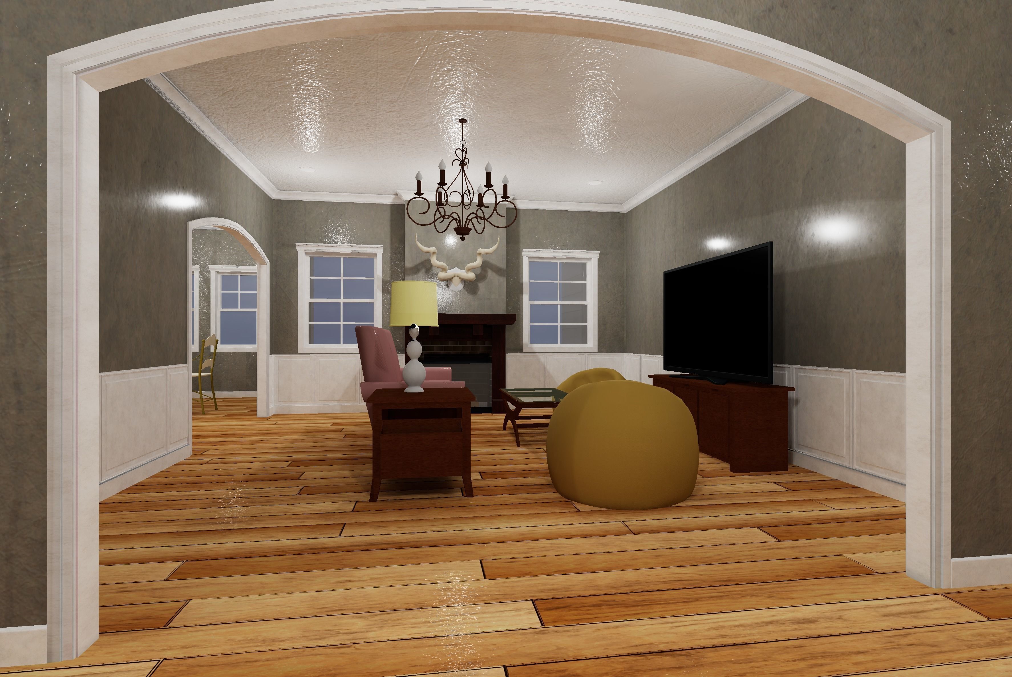 HQ Residential Modular House Low-poly 3D model_2