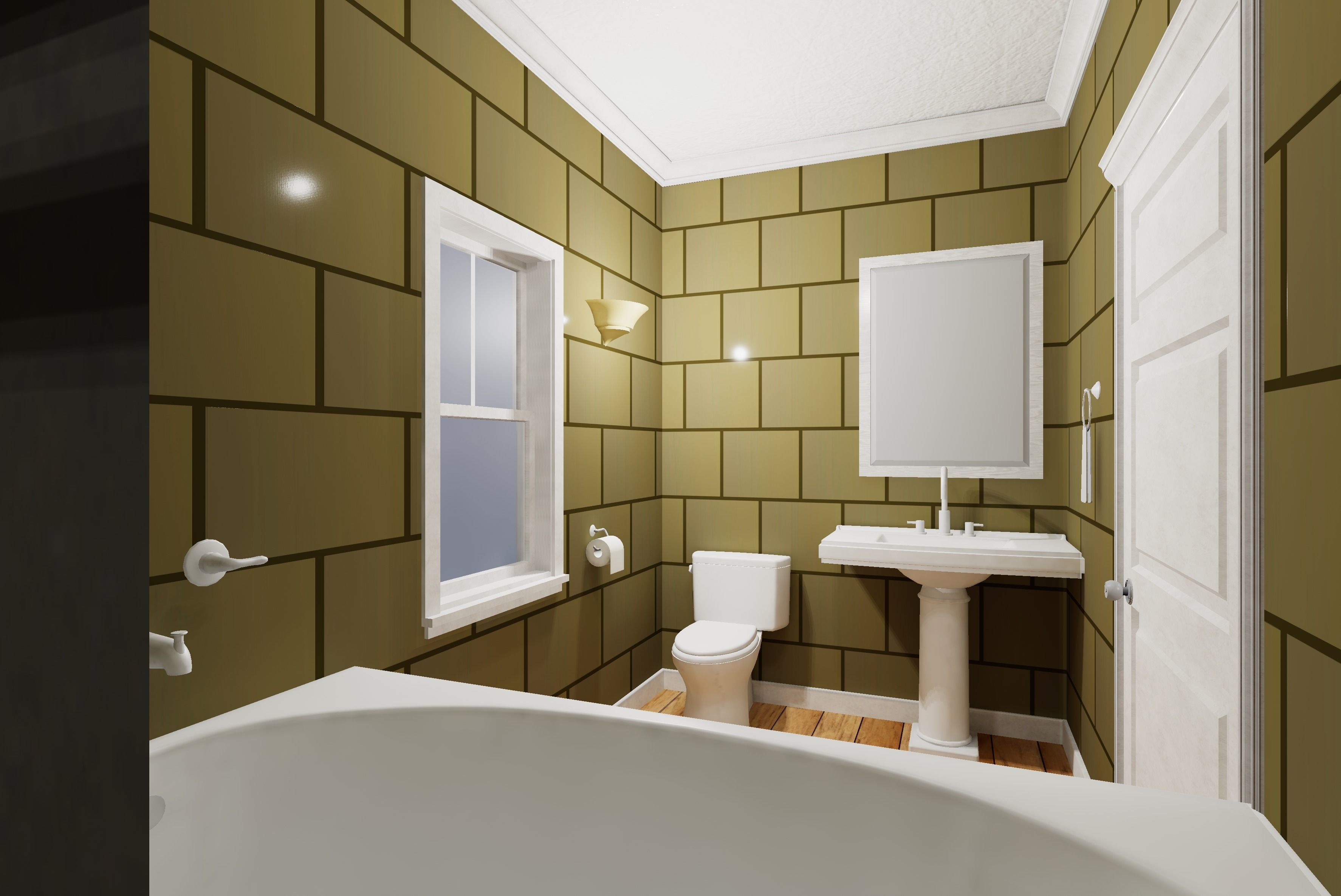 HQ Residential Modular House Low-poly 3D model_10