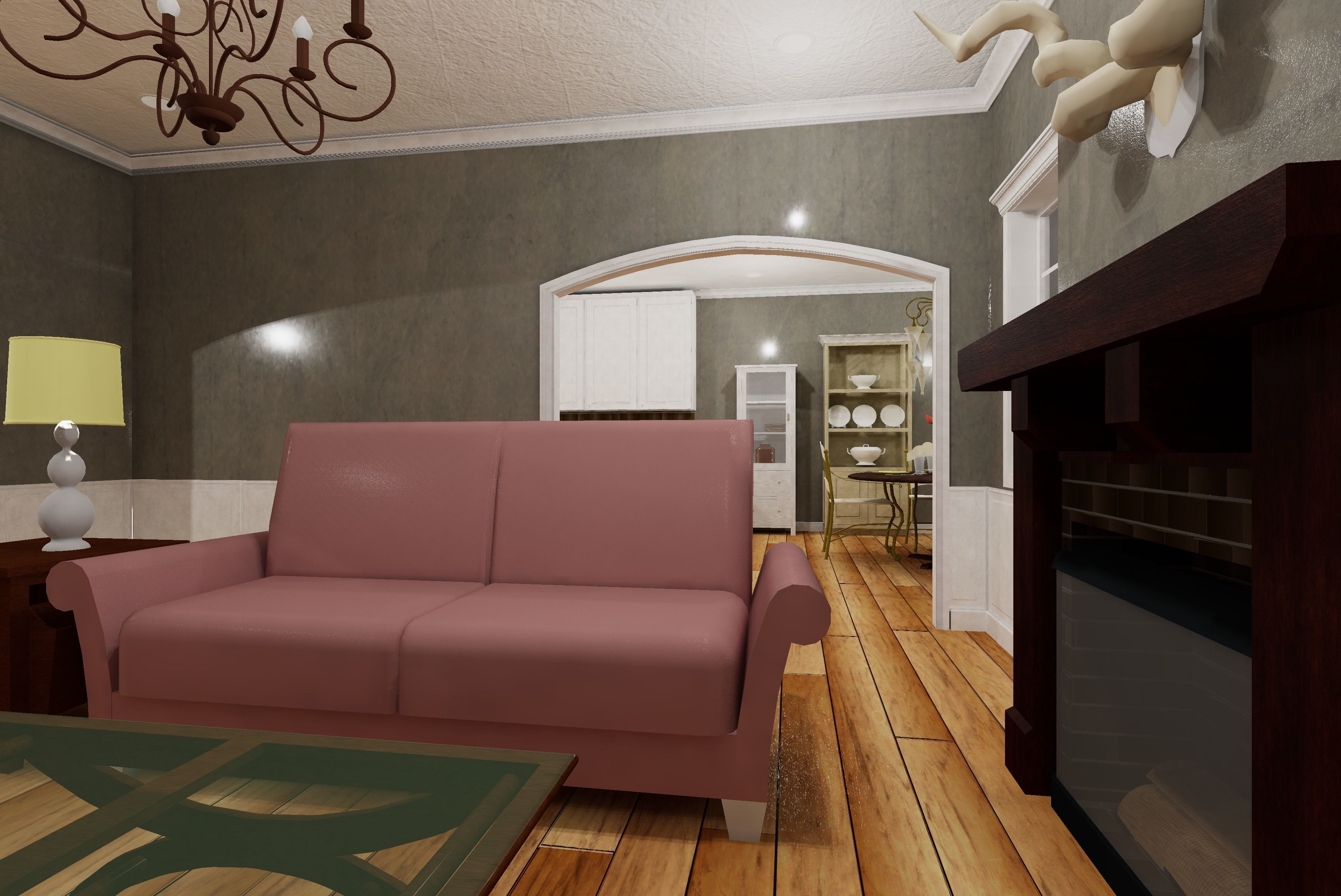 HQ Residential Modular House Low-poly 3D model_3