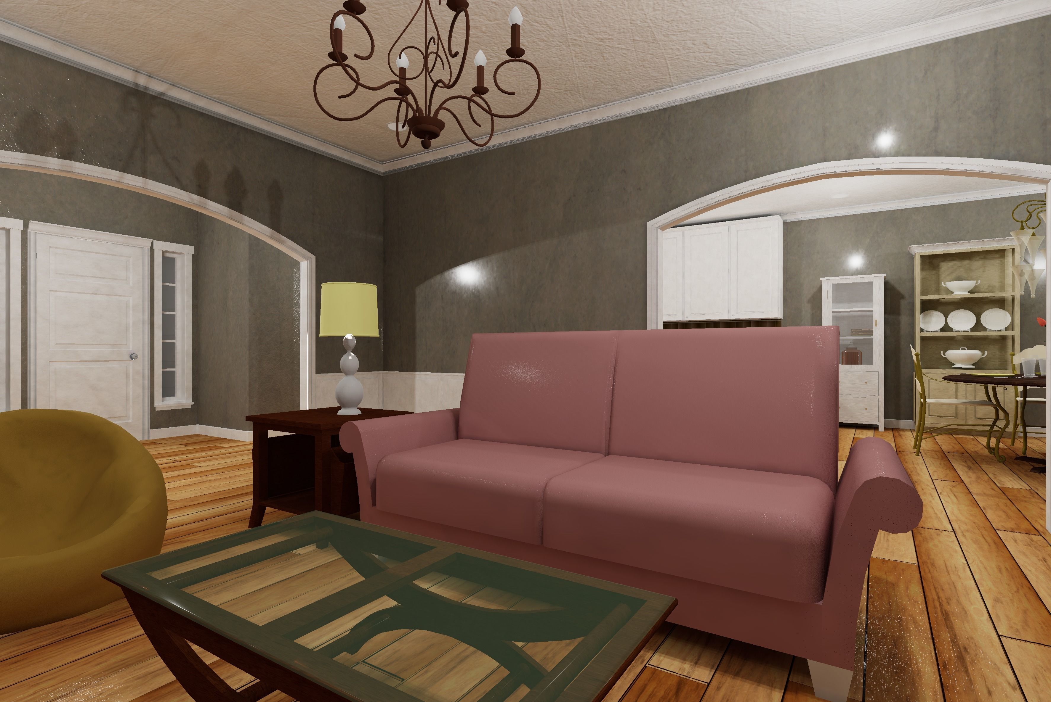 HQ Residential Modular House Low-poly 3D model_4