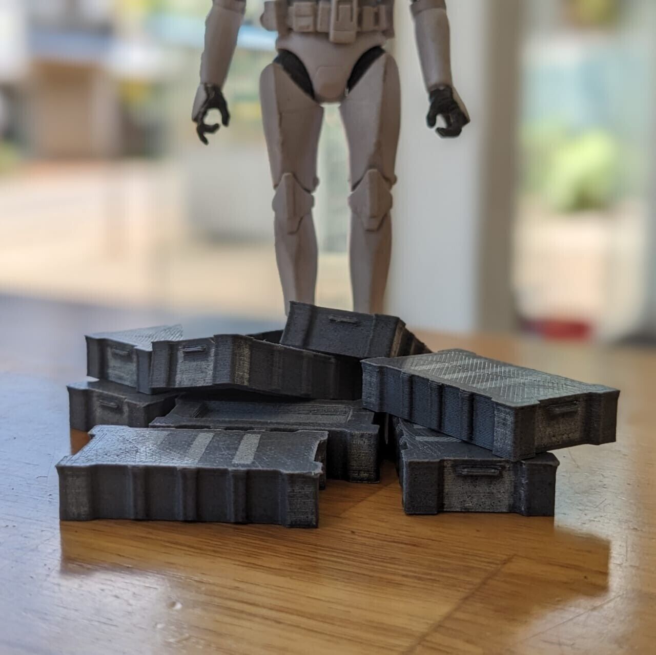 Death Star crate 1-12 scale Blackseries  Free 3D print model_23
