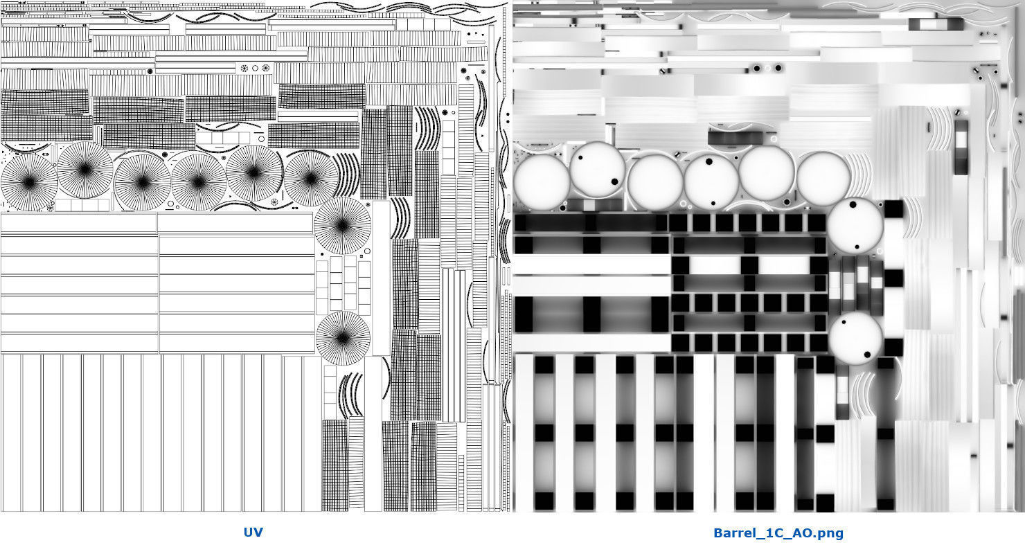 Barrel 1C Low-poly 3D model_11