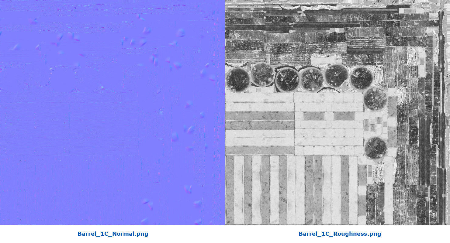 Barrel 1C Low-poly 3D model_13