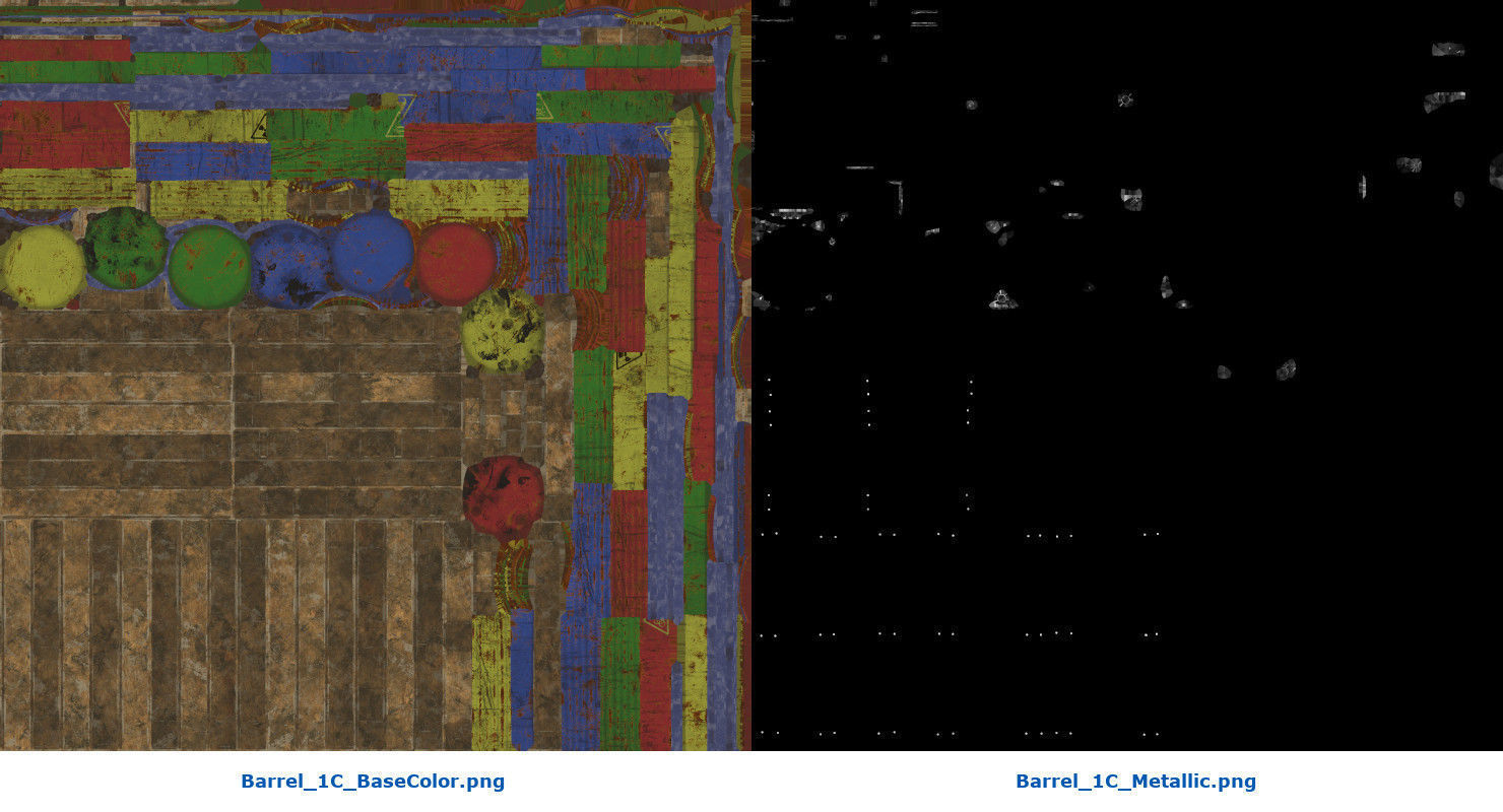 Barrel 1C Low-poly 3D model_12