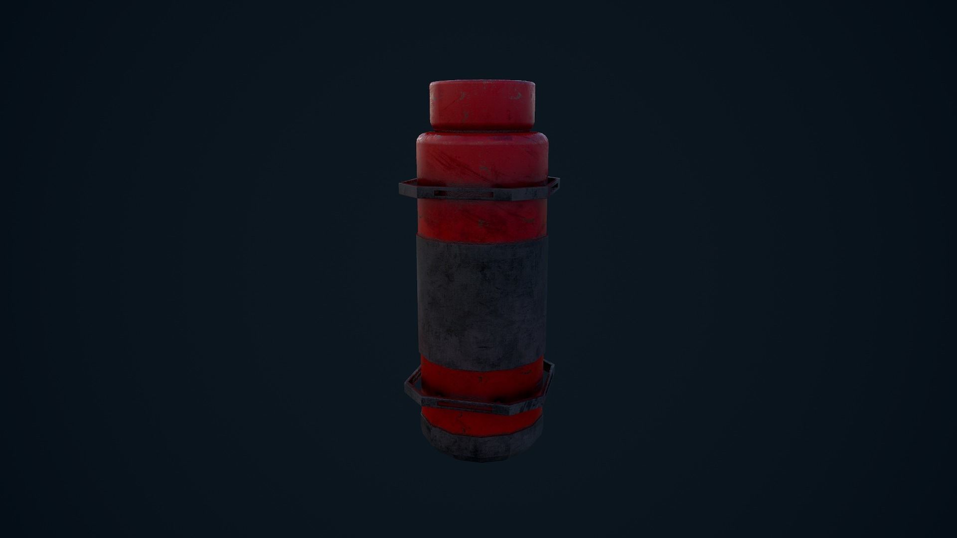 Sci Fi Canister Low-poly 3D model_14