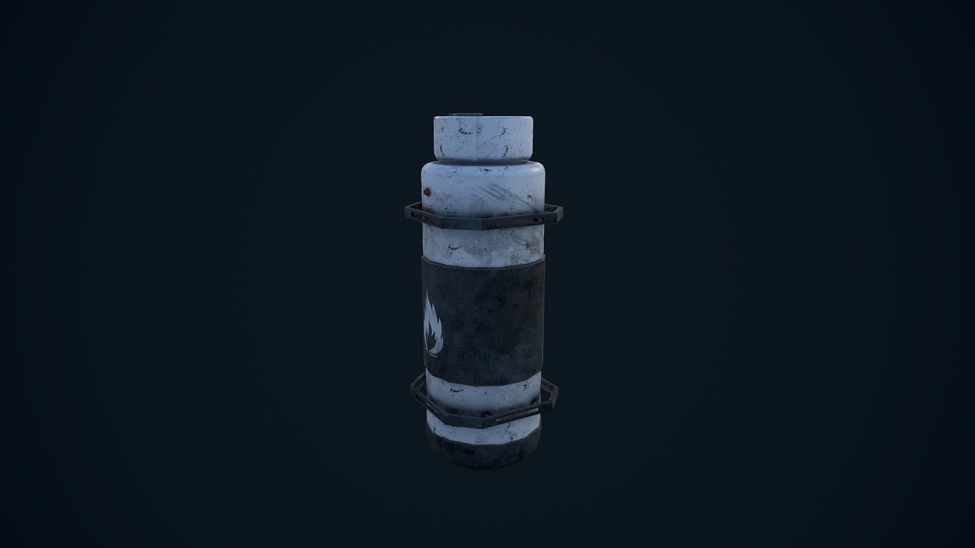 Sci Fi Canister Low-poly 3D model_3