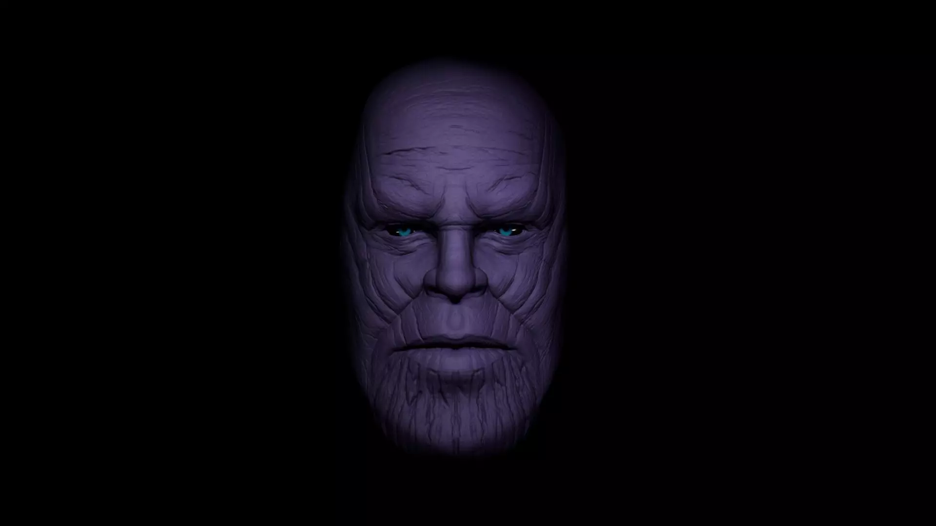 Thanos Mask Low-poly 3D model_0