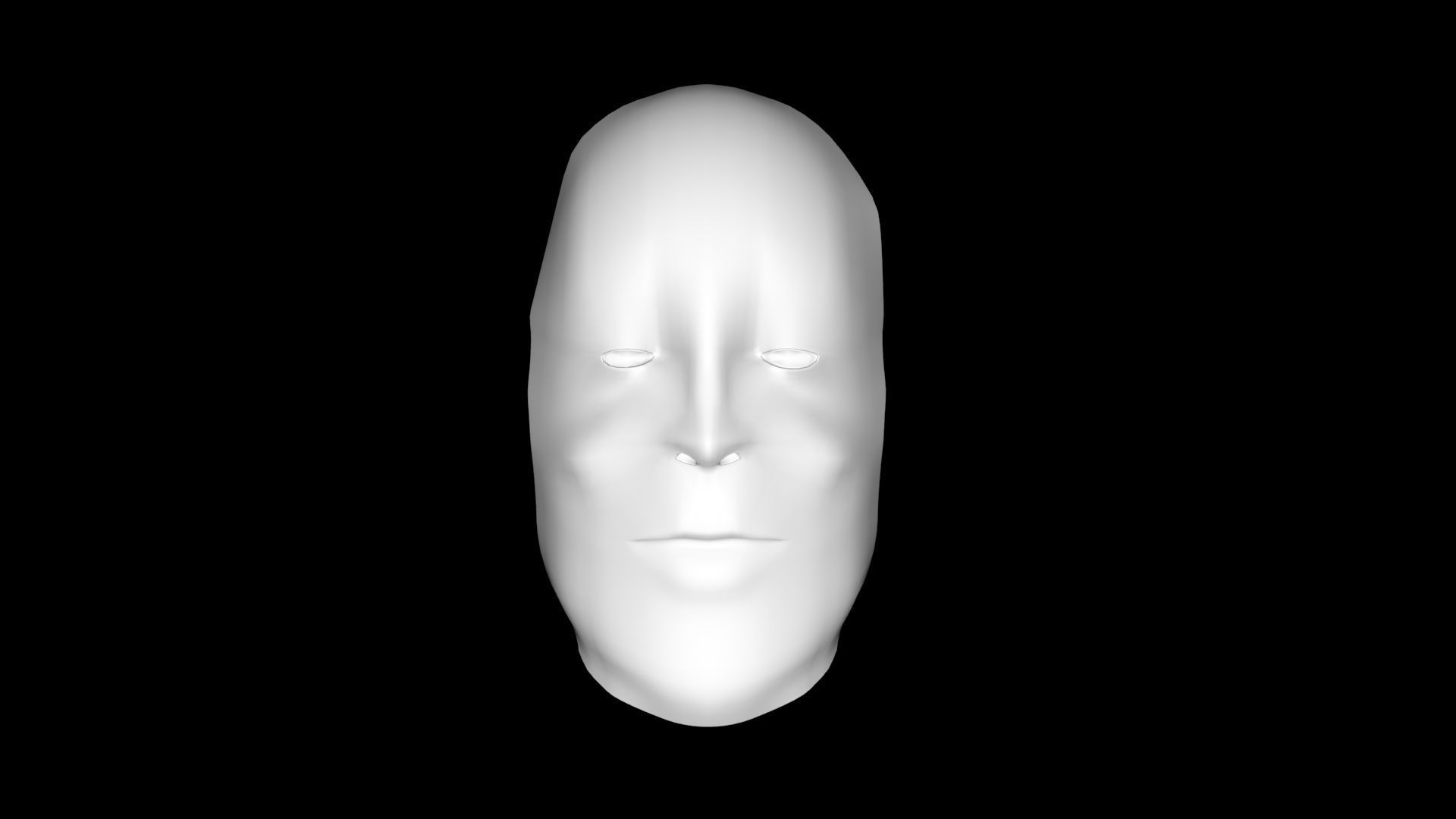 Thanos Mask Low-poly 3D model_1
