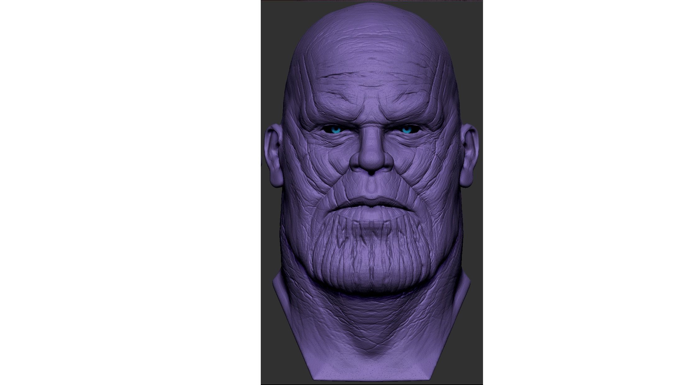Thanos Mask Low-poly 3D model_5