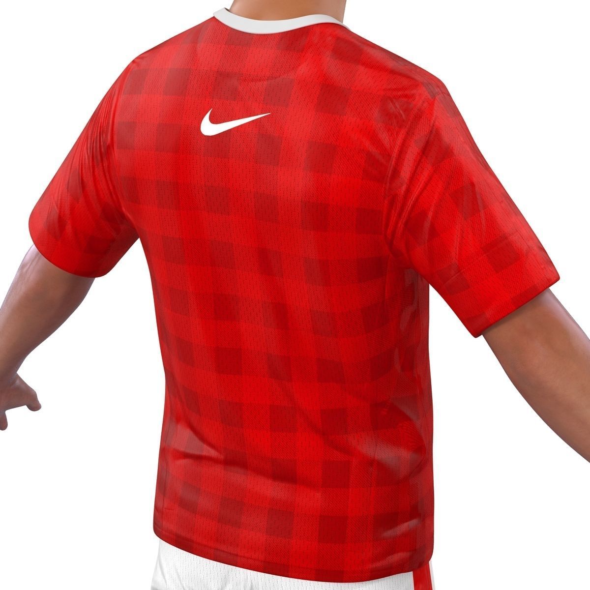 Soccer Player Manchester United Rigged 2 for Maya 3D model_20