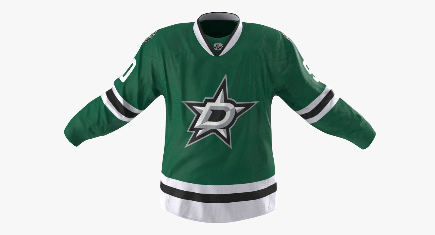 Hockey Player Stars Rigged for Cinema 4D 3D model_14
