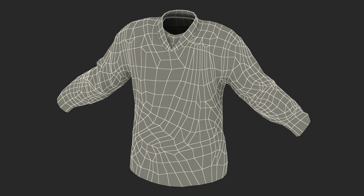 Hockey Player Stars Rigged for Cinema 4D 3D model_39