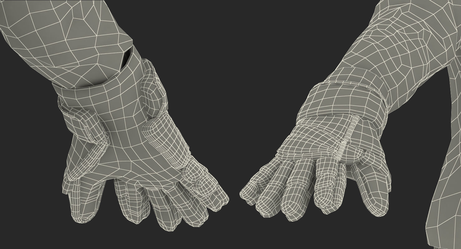 Hockey Player Stars Rigged for Cinema 4D 3D model_45