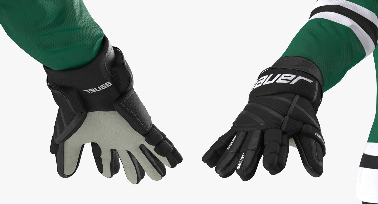 Hockey Player Stars Rigged for Cinema 4D 3D model_21