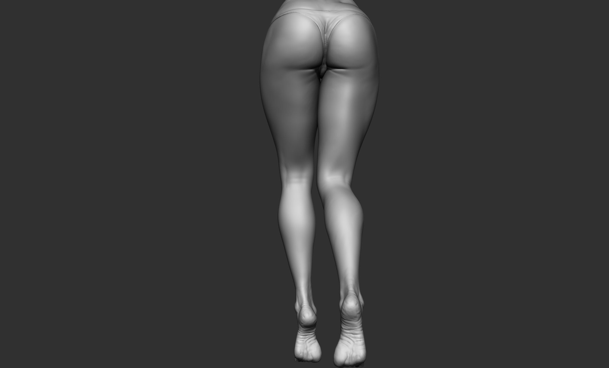 Woman Realistic Zbrush Sculpt 1 3D model_3