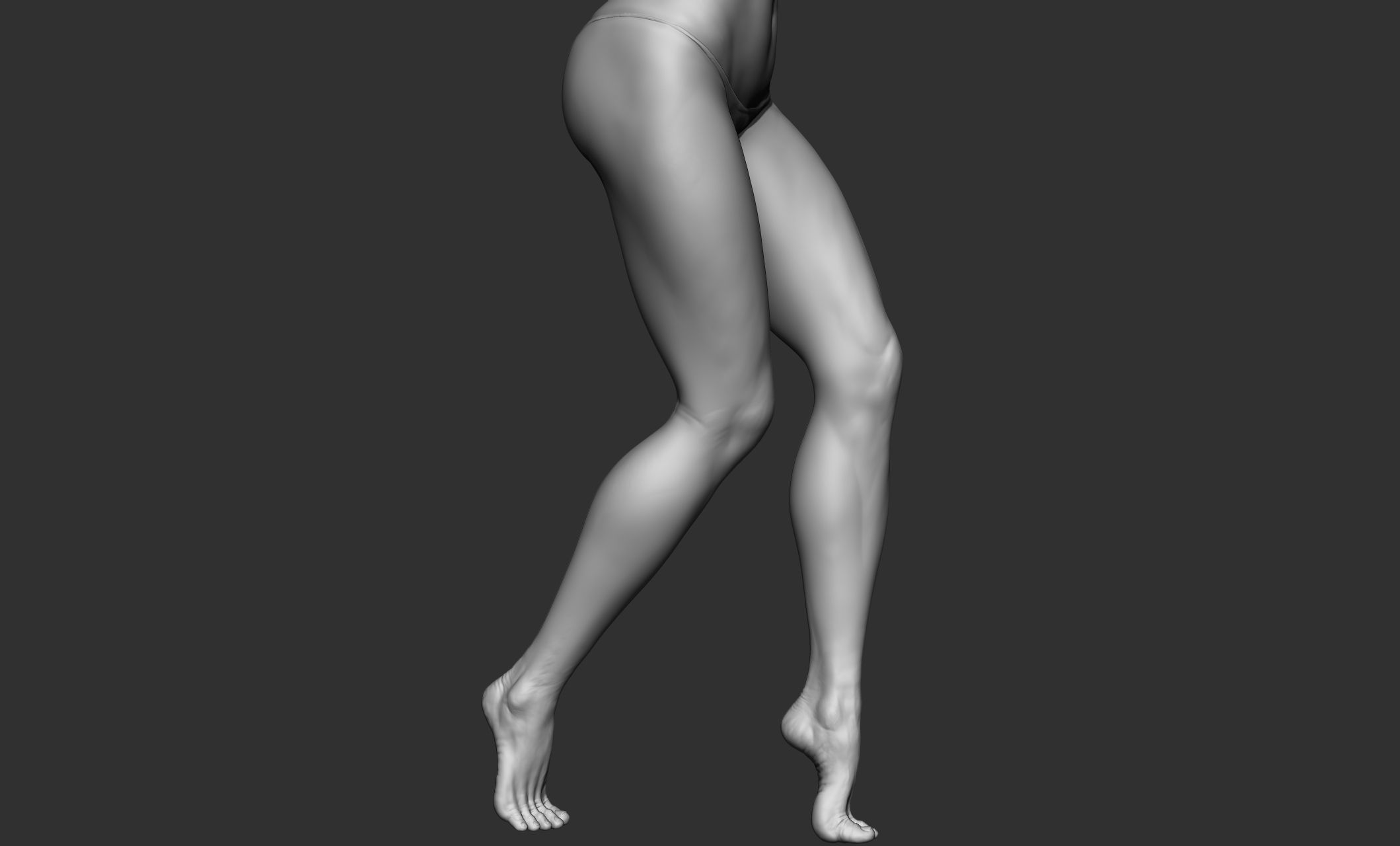 Woman Realistic Zbrush Sculpt 1 3D model_5