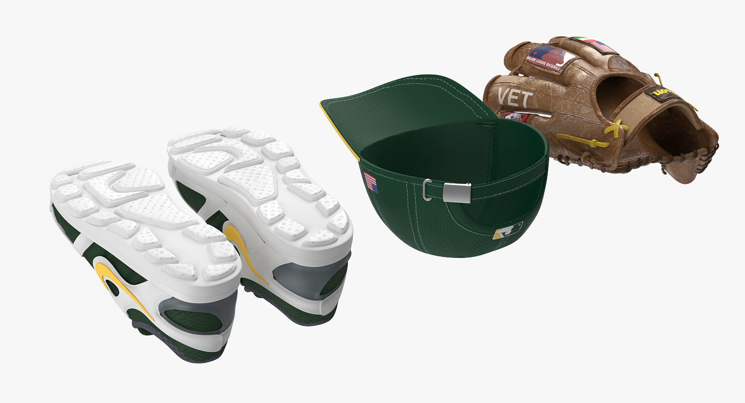 Baseball Player Rigged Athletics for Cinema 4D 3D model_15