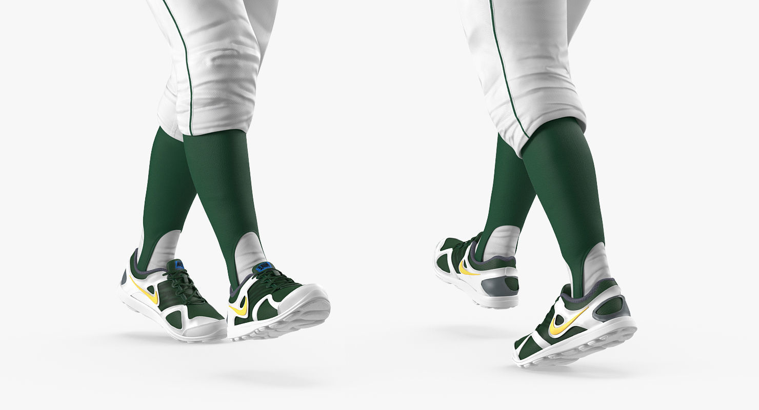 Baseball Player Rigged Athletics for Cinema 4D 3D model_10