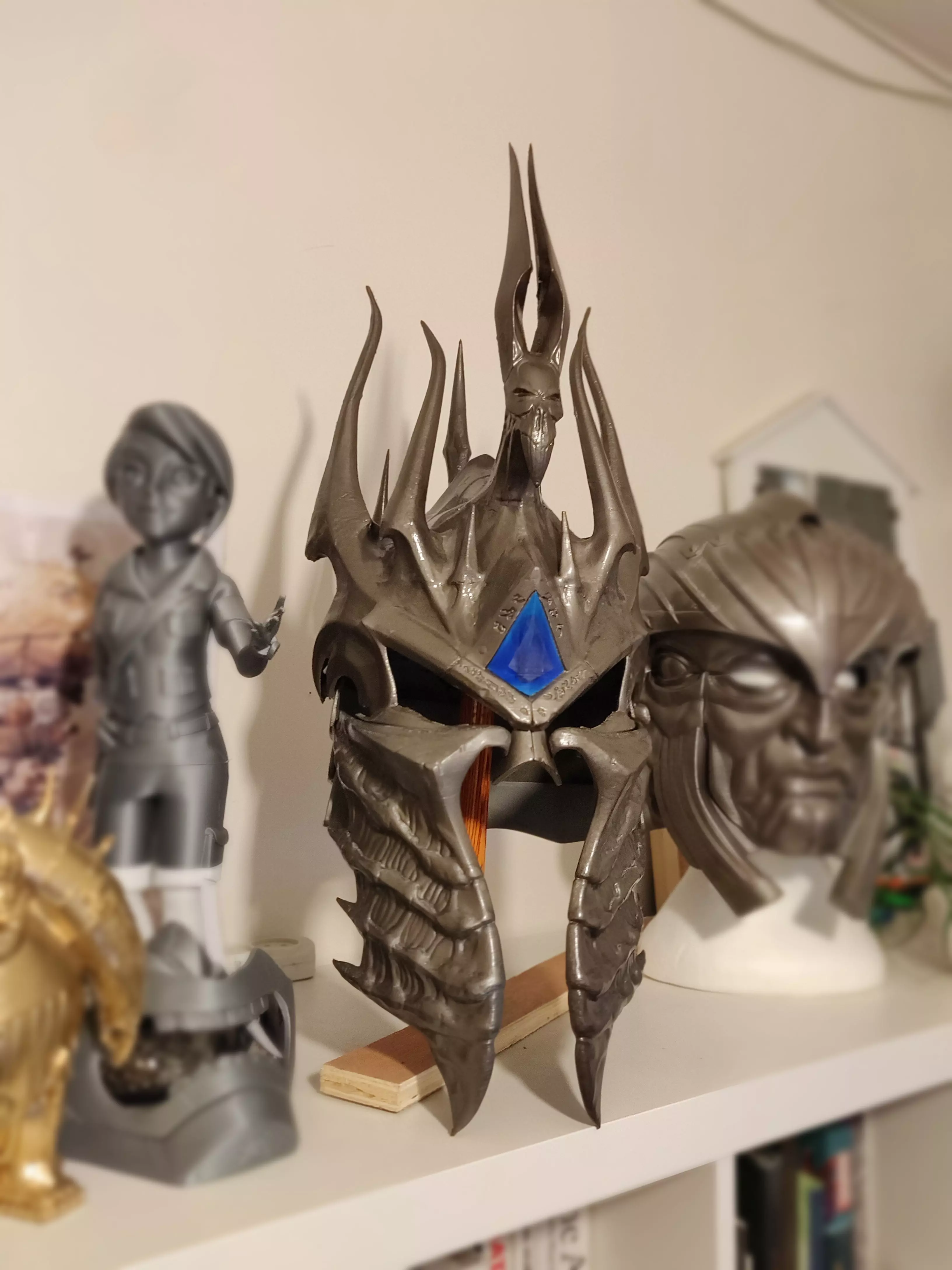 Warcraft Lich King Helm Of Domination Cosplay 3D print model_0