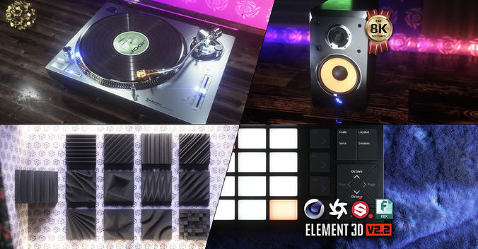 Studio Gear 3D Model Collection