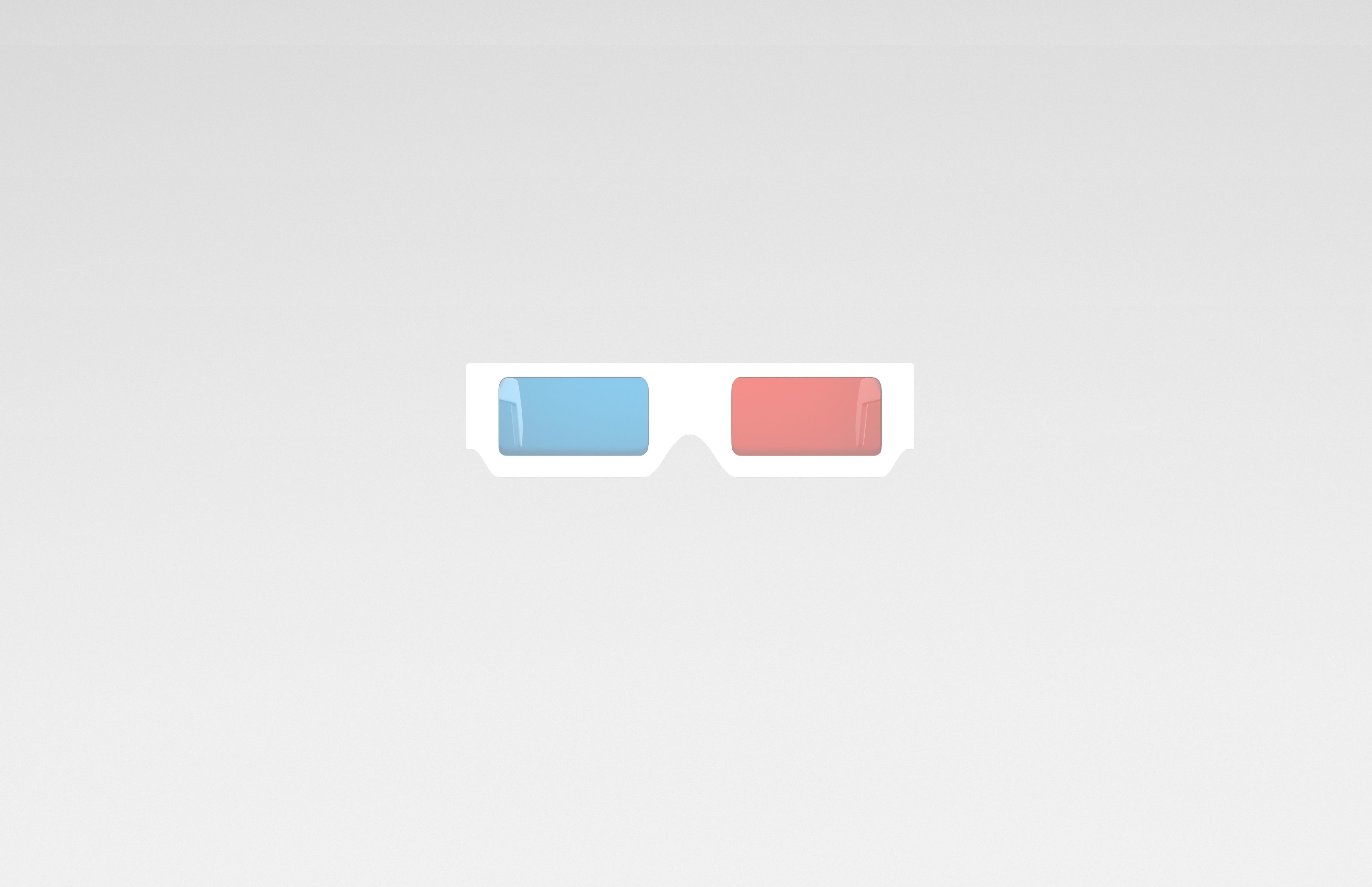 Cartoon 3D Glasses v1 001 Low-poly 3D model_1