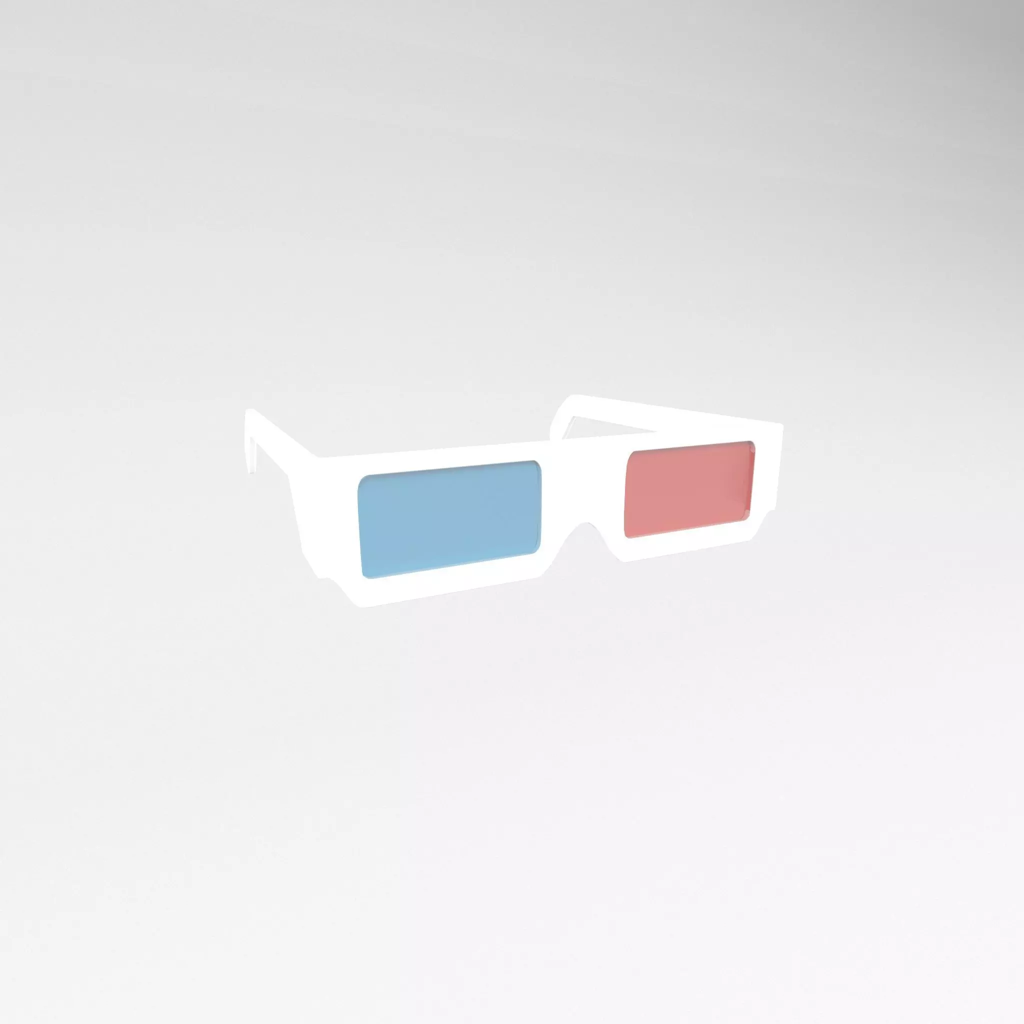 Cartoon 3D Glasses v1 001 Low-poly 3D model_0