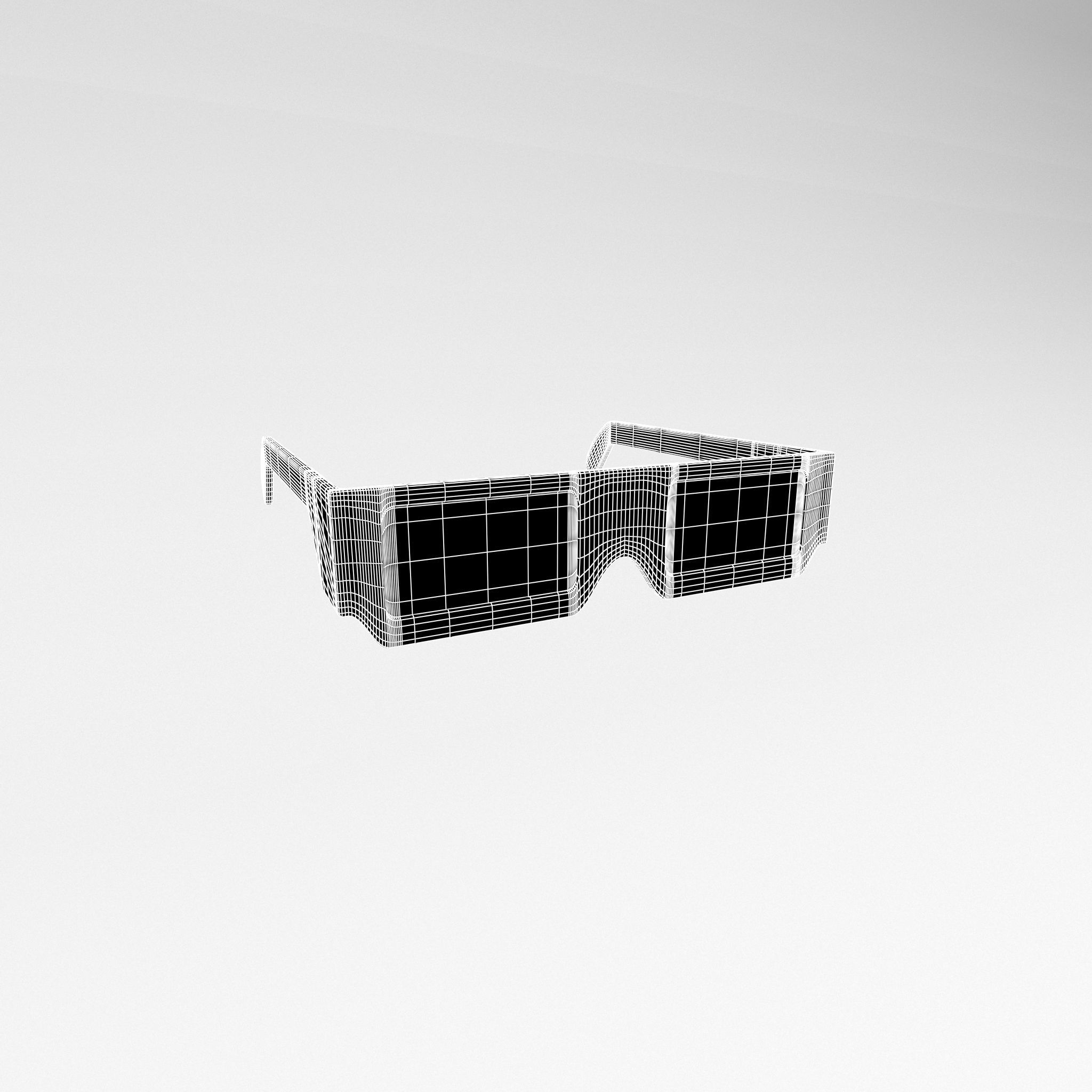 Cartoon 3D Glasses v1 001 Low-poly 3D model_4