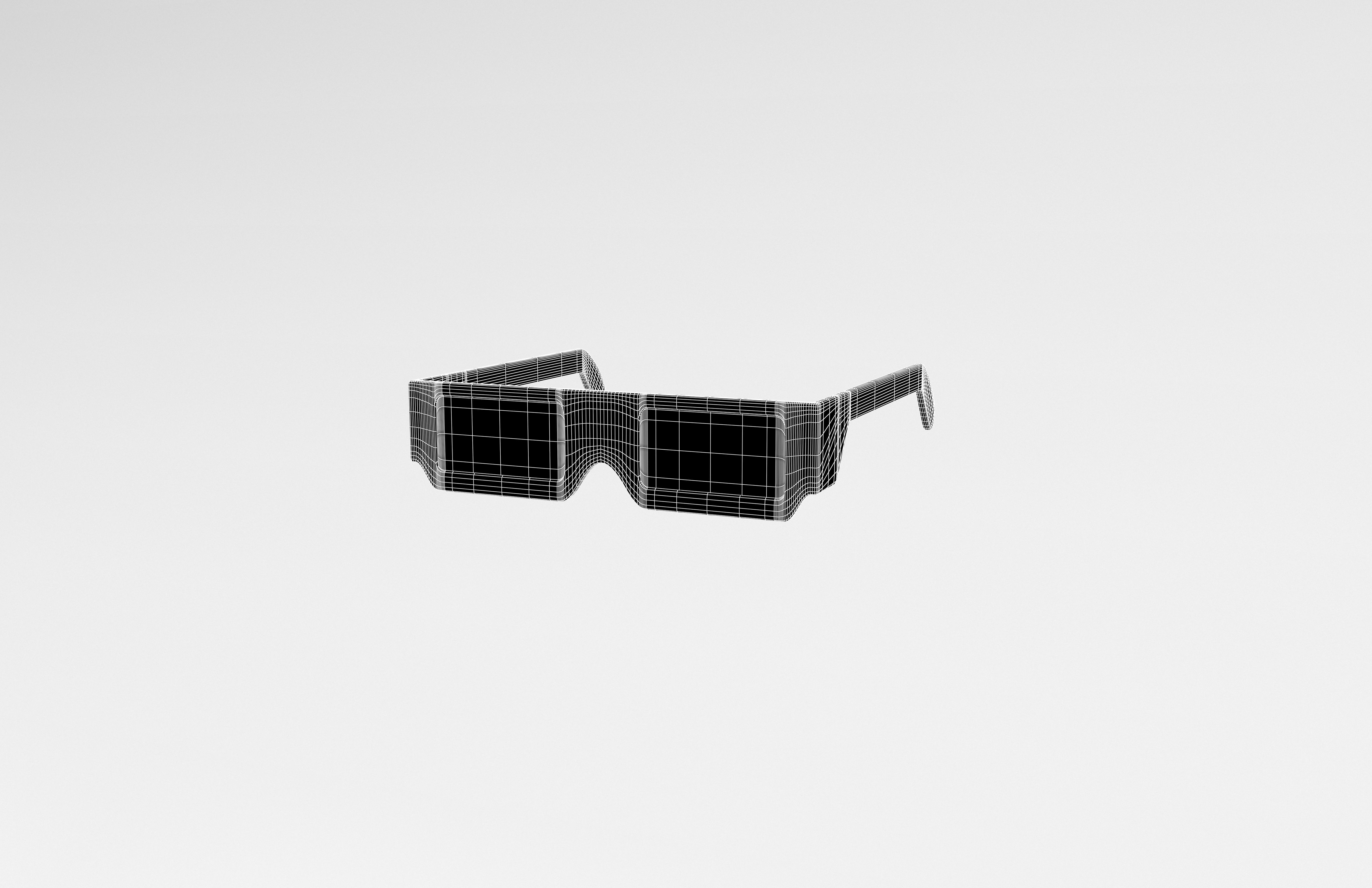 Cartoon 3D Glasses v1 001 Low-poly 3D model_6