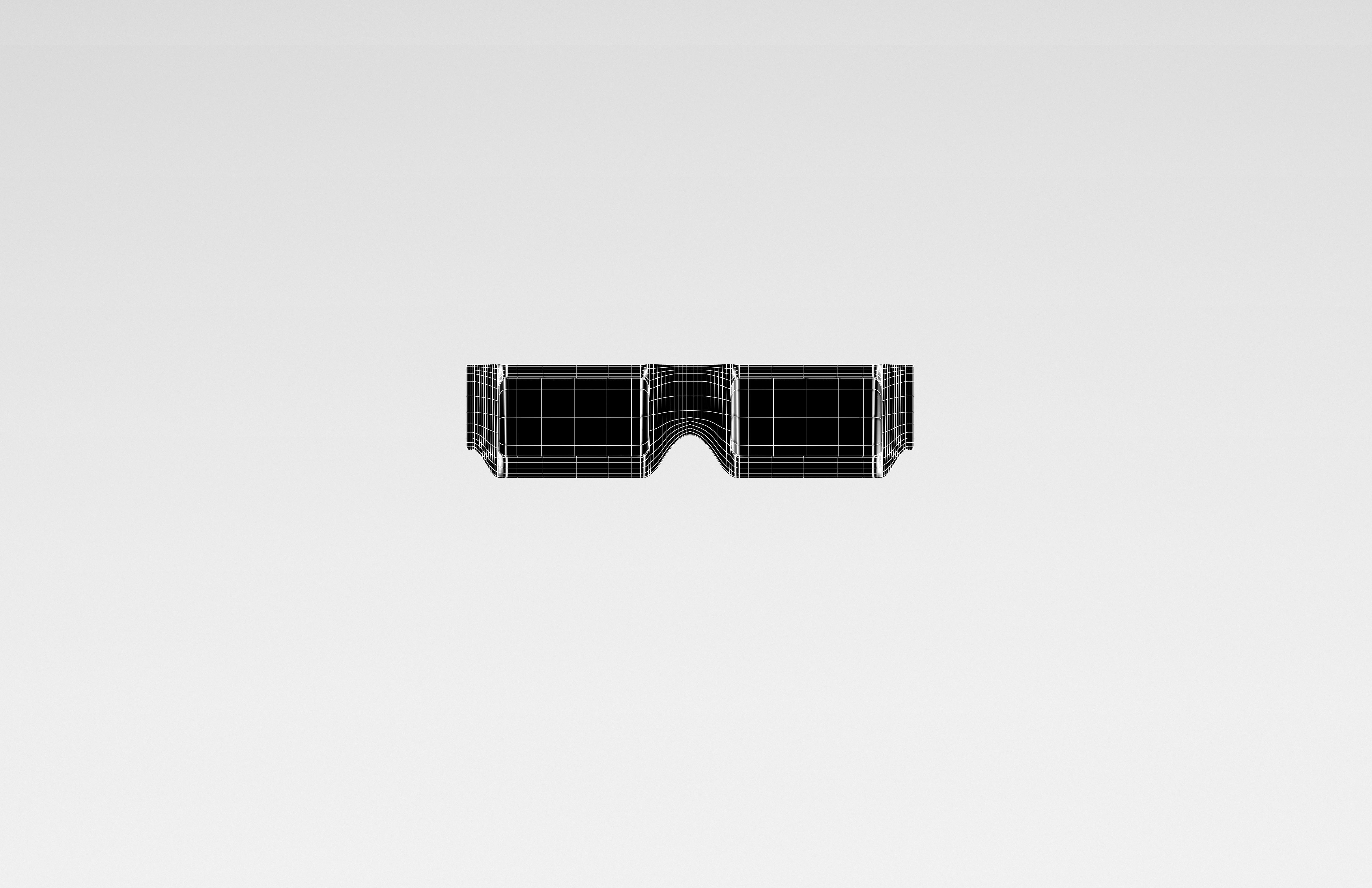 Cartoon 3D Glasses v1 001 Low-poly 3D model_5