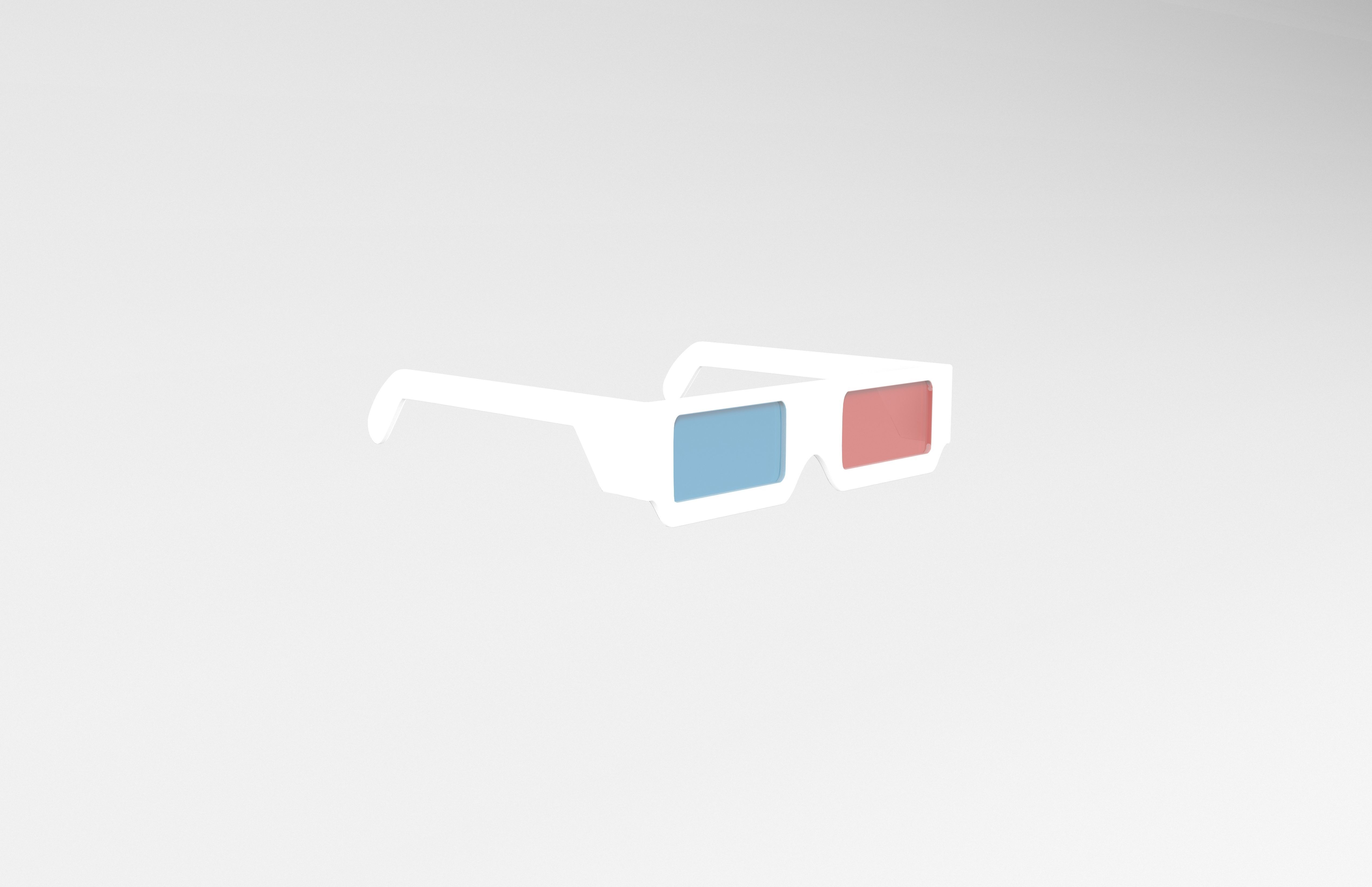 Cartoon 3D Glasses v1 001 Low-poly 3D model_3