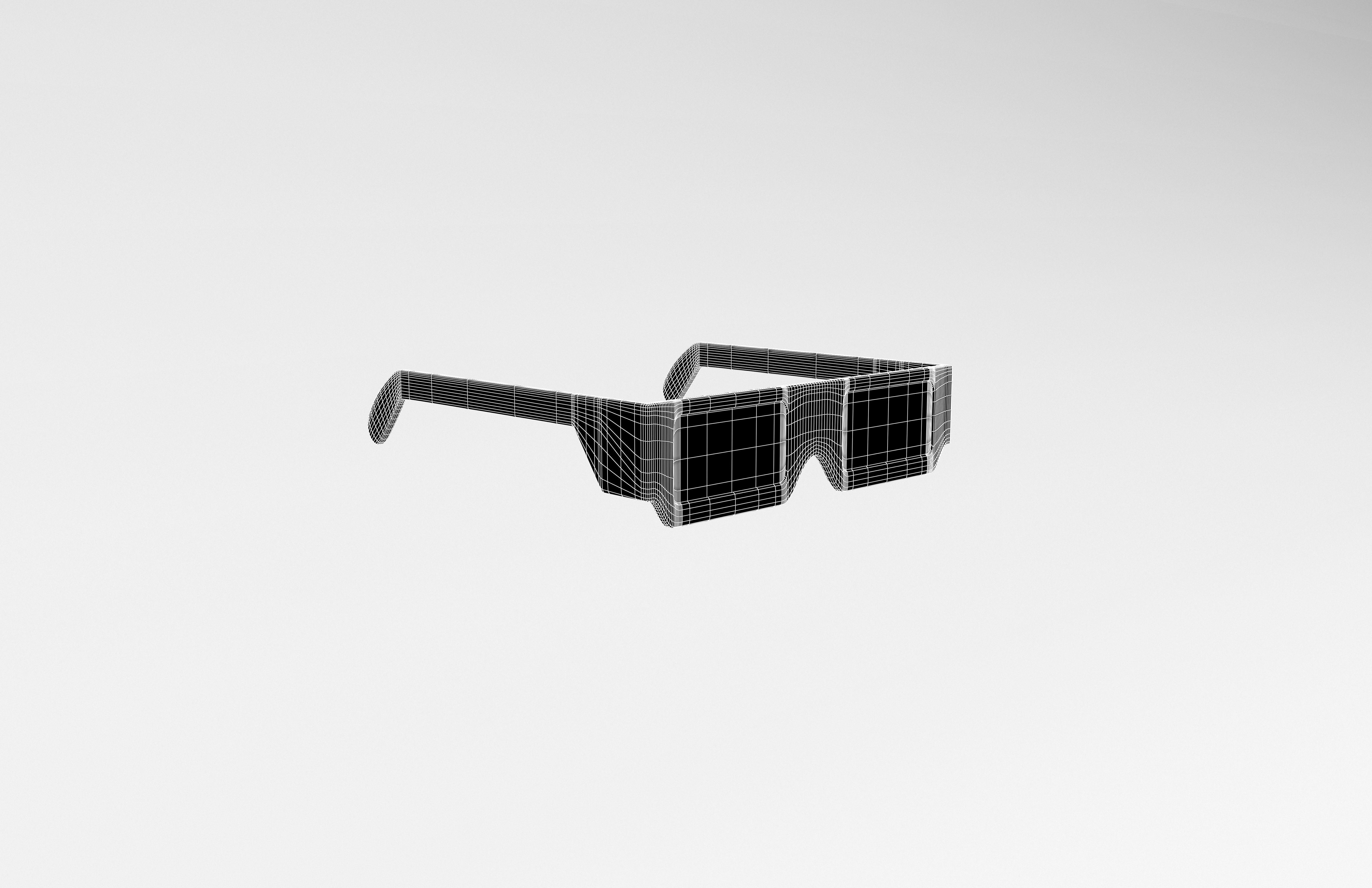 Cartoon 3D Glasses v1 001 Low-poly 3D model_7