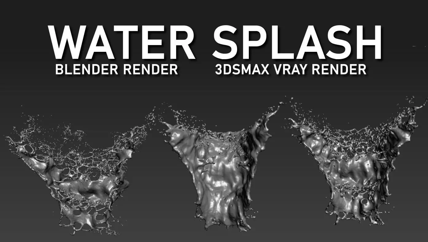 Water Splash 3D Model 3D model