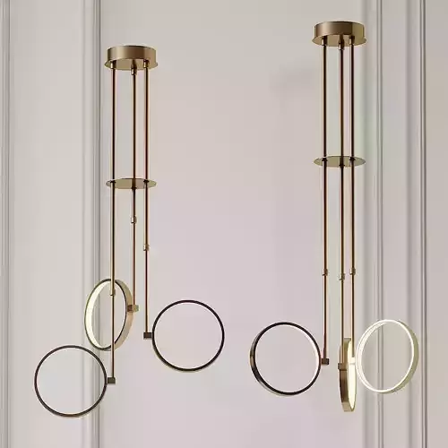 Bonham LED Chandelier By Elan Lighting 3D model
