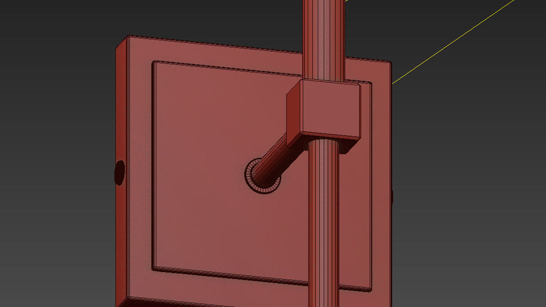 Tyrone 1-Light Wallchiere Wall Sconce 3D model_12