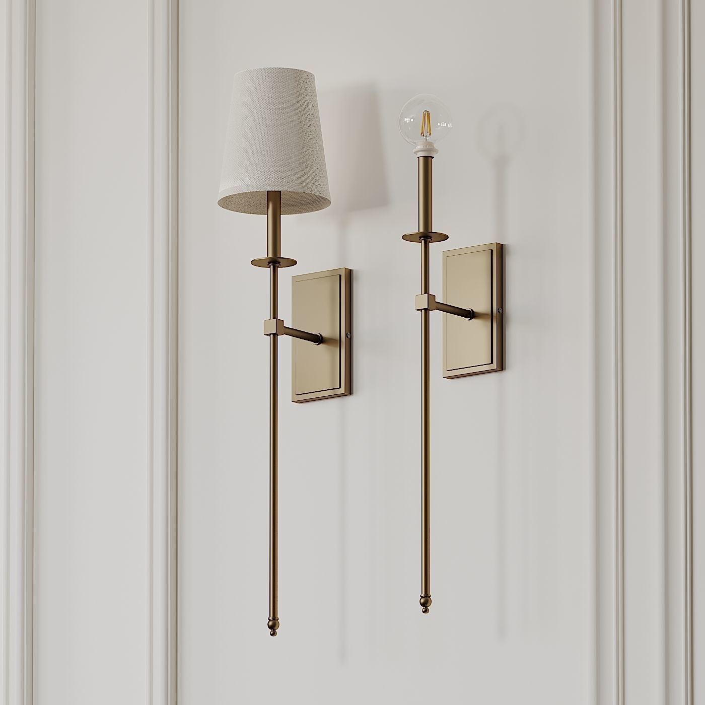 Tyrone 1-Light Wallchiere Wall Sconce 3D model_4