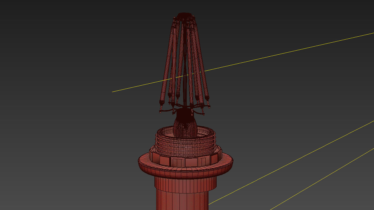 Tyrone 1-Light Wallchiere Wall Sconce 3D model_7