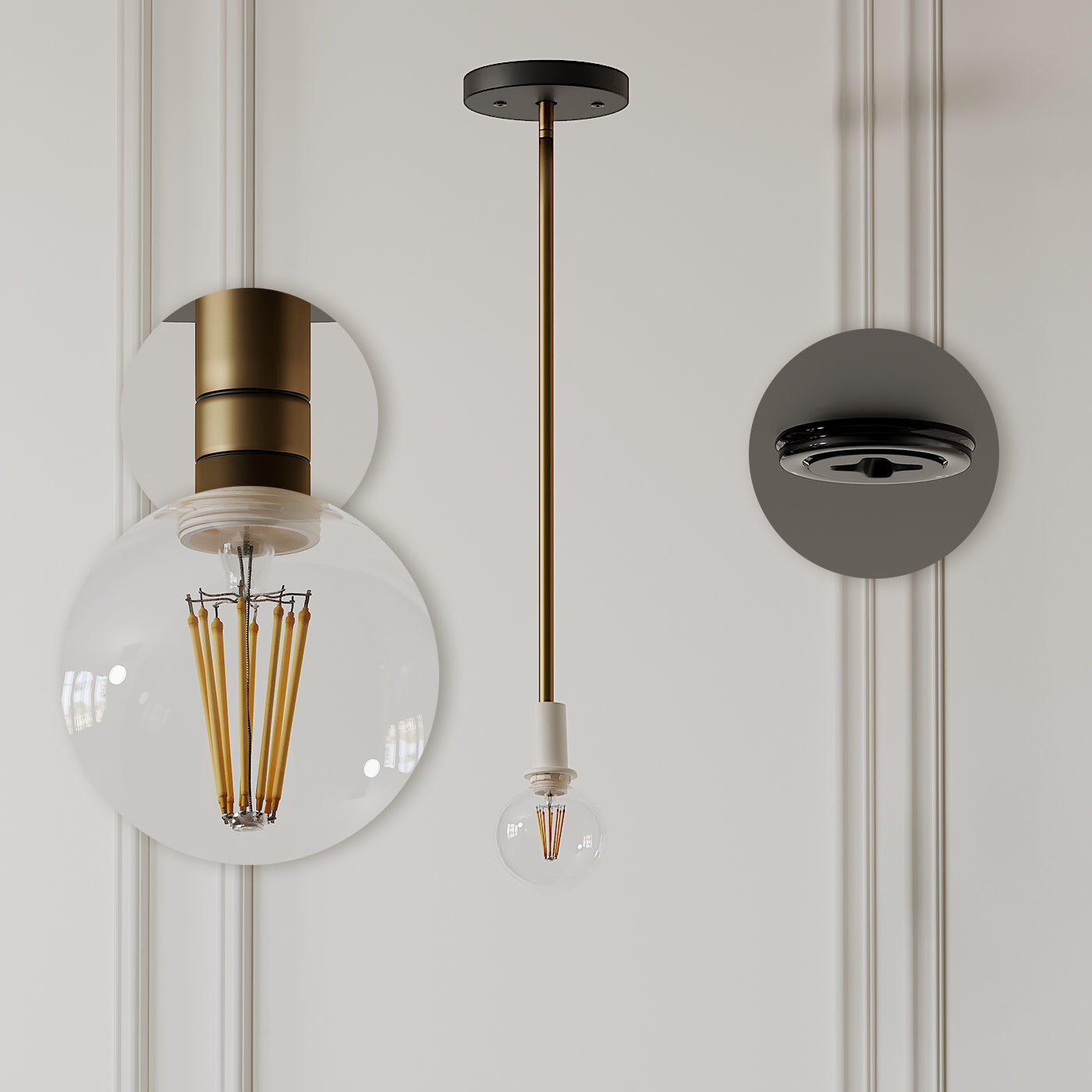 Valmonte 1-Light Cone Pendant by Langley Street 3D model_7